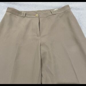 Elegant Beige Straight Leg Women's Pants 30x29